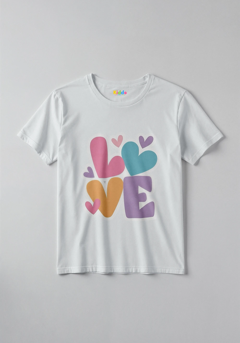 Love Heart Graphic Kids T-Shirt – Cute Romantic Style Tee for Boys & Girls - Image 4