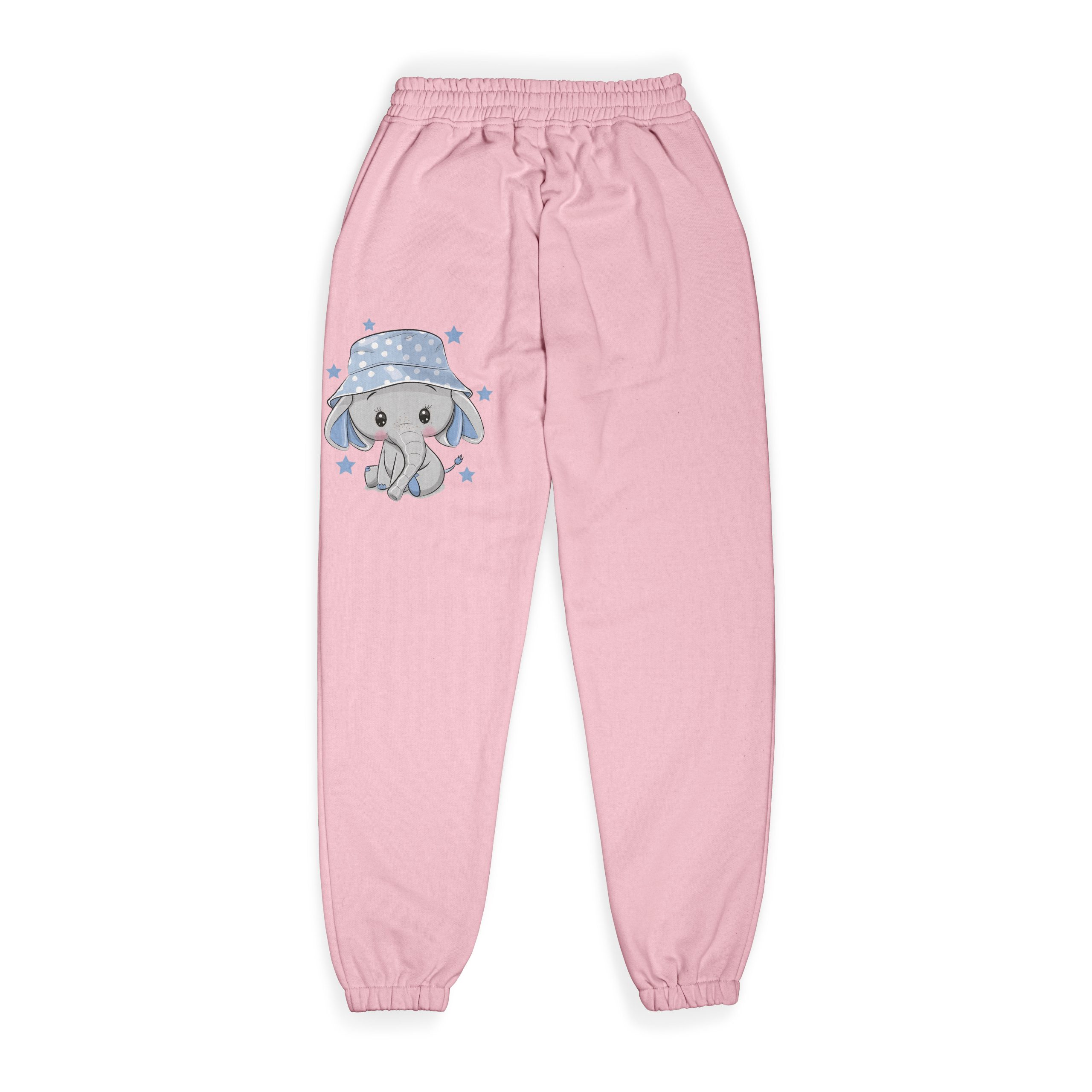 Girls Elephant Print Jogger Pants