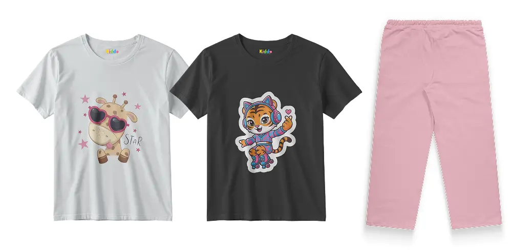 2 Shirts + 1 Trouser Bundle – Kids Outfit Set