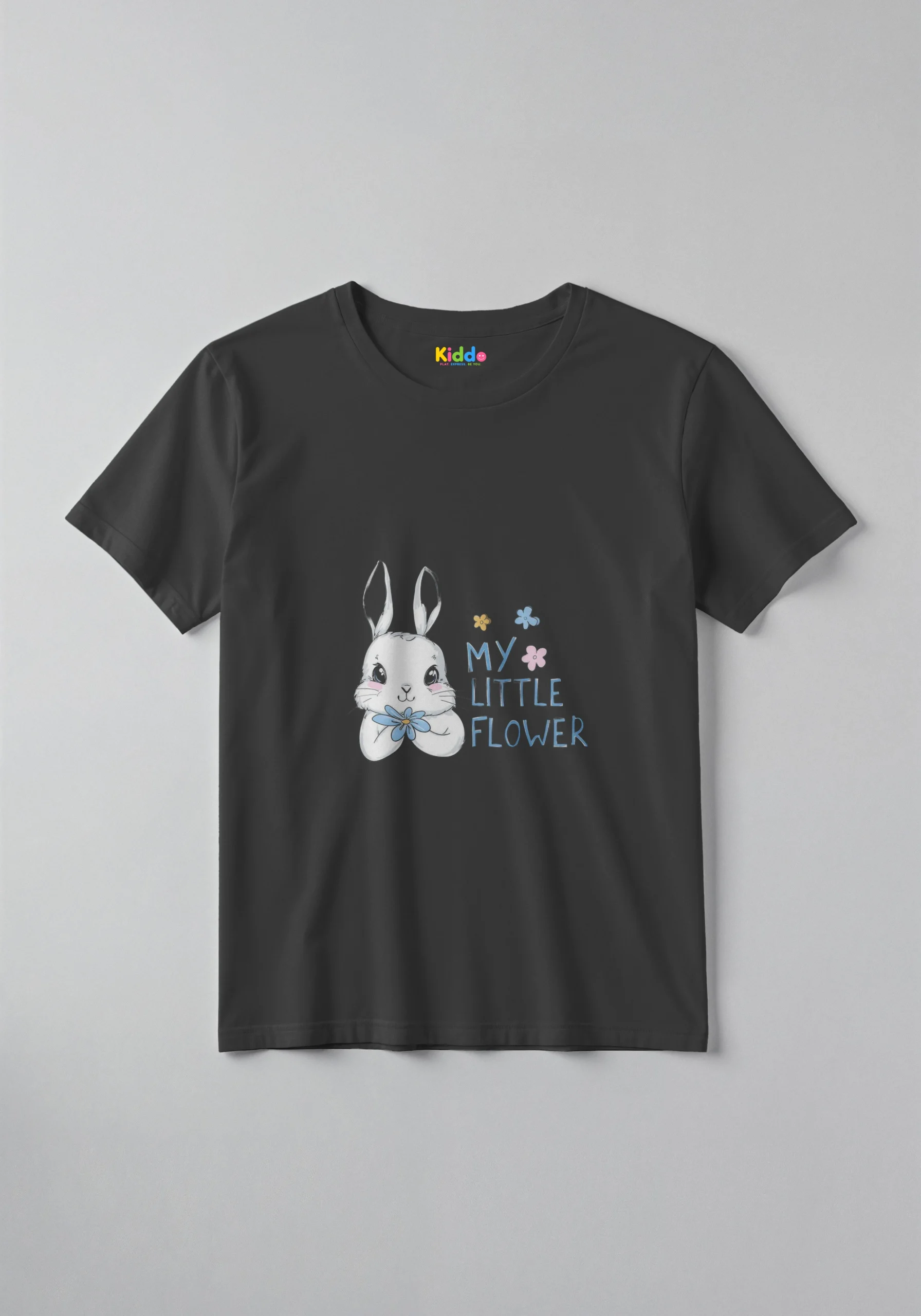 Little Flower Kids Graphic T-Shirt – Cute Floral Tee for Girls & Boys - Image 2