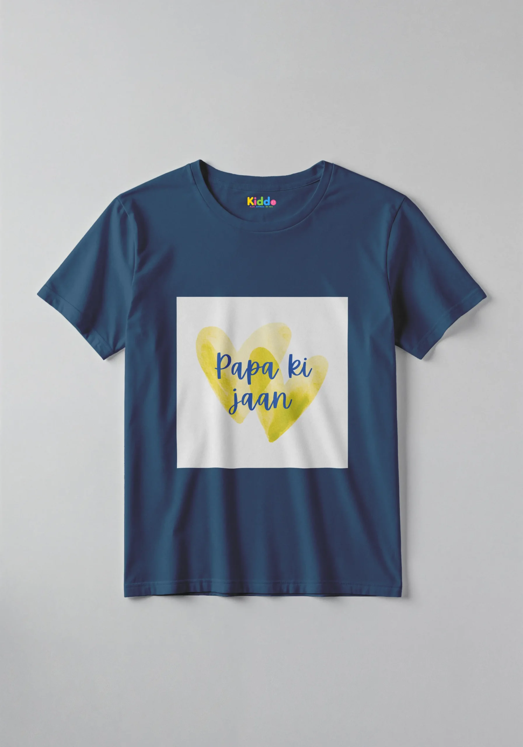 Papa Blue Family Tee – Kids Graphic T-Shirt - Image 3
