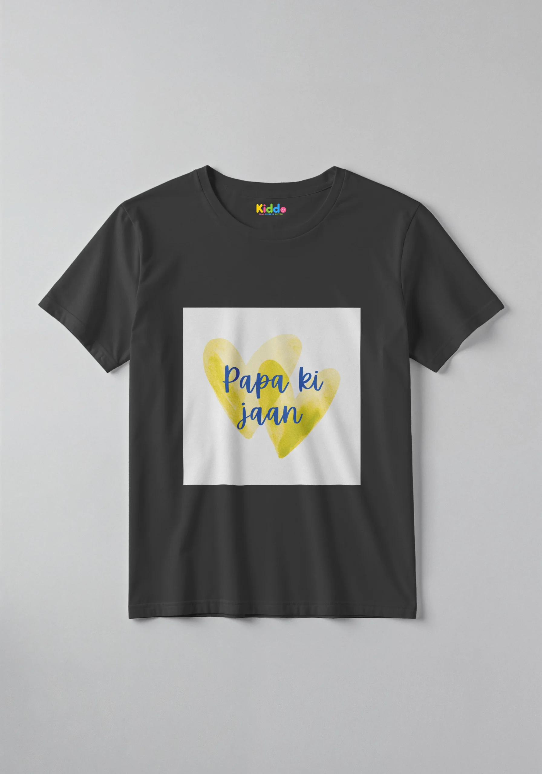 Papa Blue Family Kids Graphic T-Shirt – Cute Family Matching Tee for Boys & Girls
