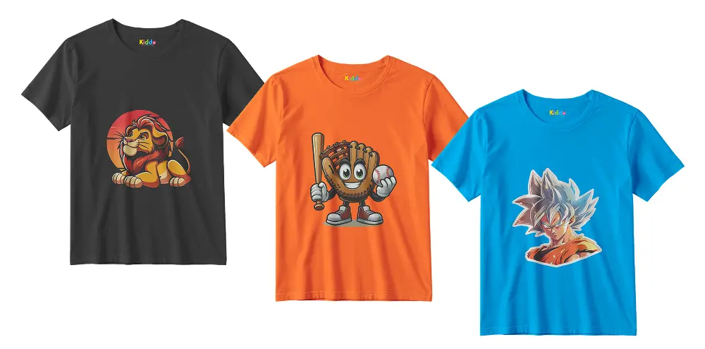 3 Shirts Bundle Offer – Kids Cotton T-Shirt Pack