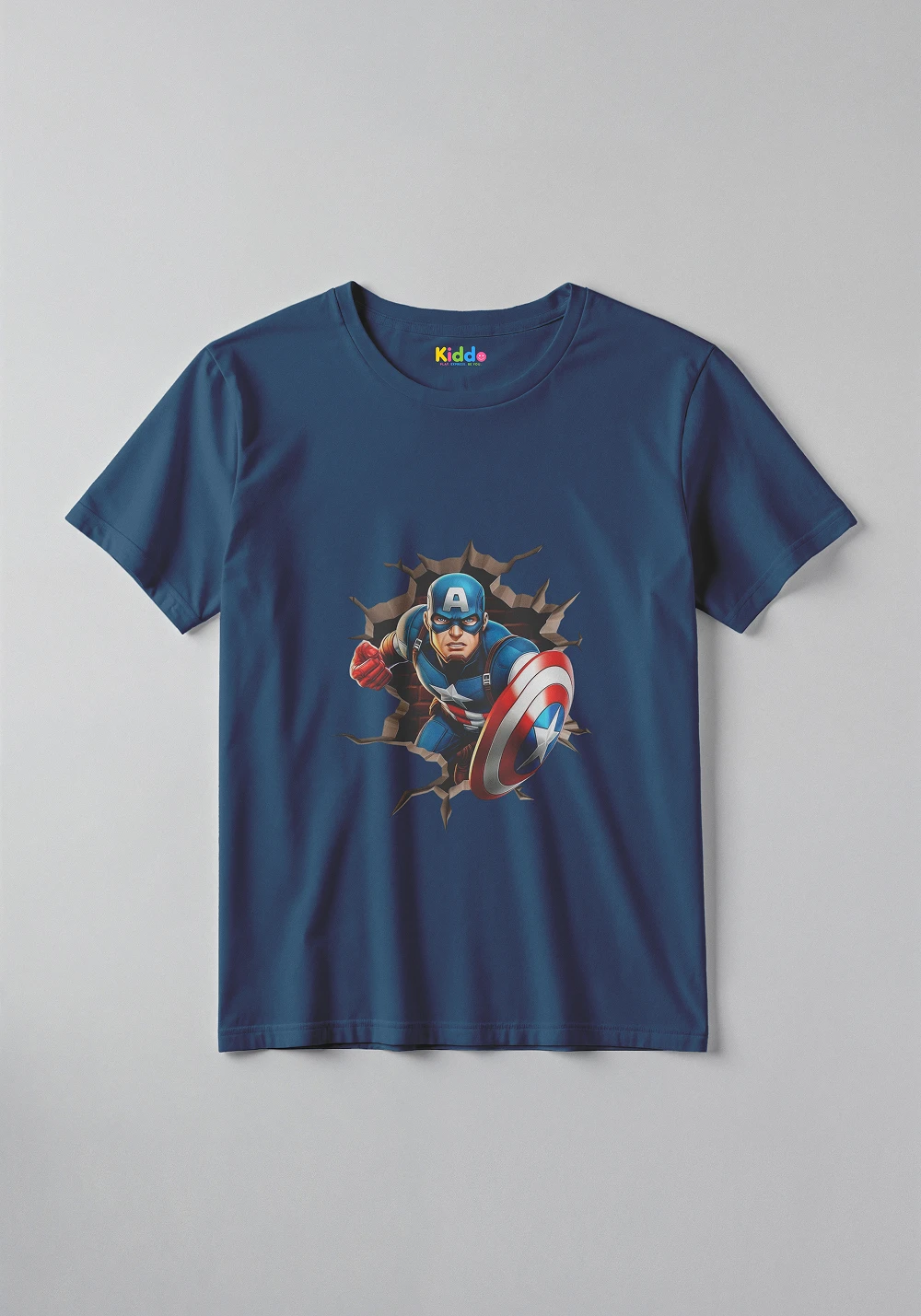 Captain America Hero Kids Graphic T-Shirt – Superhero Marvel Style Tee for Boys & Girls - Image 10