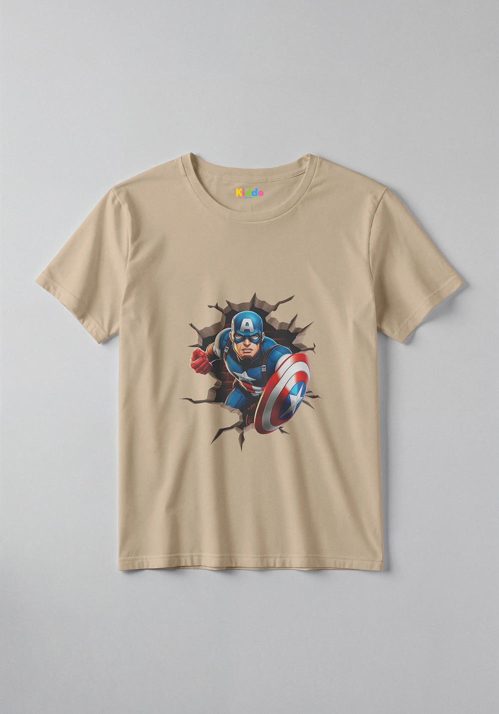 Captain America Hero Kids Graphic T-Shirt – Superhero Marvel Style Tee for Boys & Girls - Image 9
