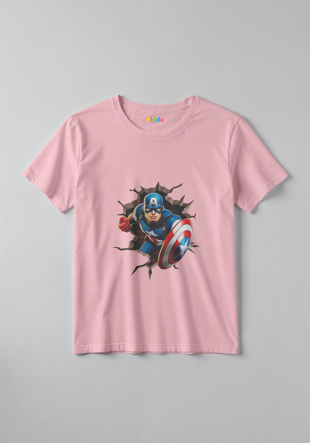 Captain America Hero Kids Graphic T-Shirt – Superhero Marvel Style Tee for Boys & Girls - Image 7
