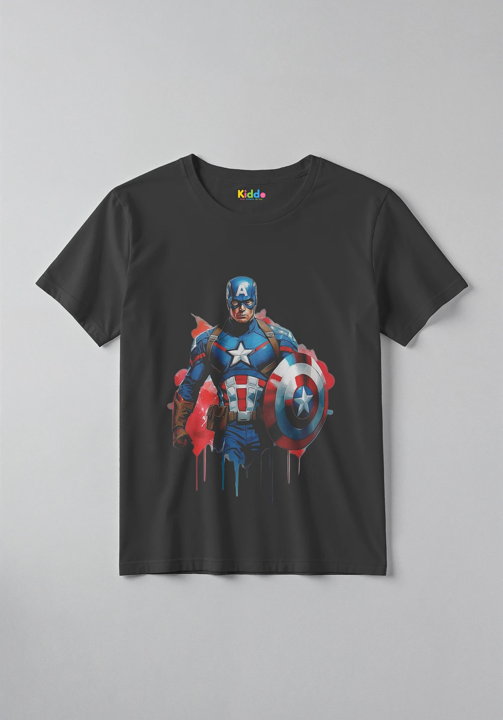 Captain America Shield Kids Graphic T-Shirt – Superhero Shield Design Tee for Boys & Girls - Image 6