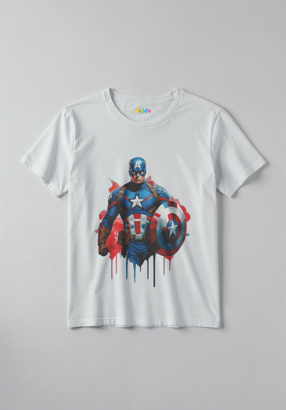 Captain America Shield Kids Graphic T-Shirt – Superhero Shield Design Tee for Boys & Girls - Image 3
