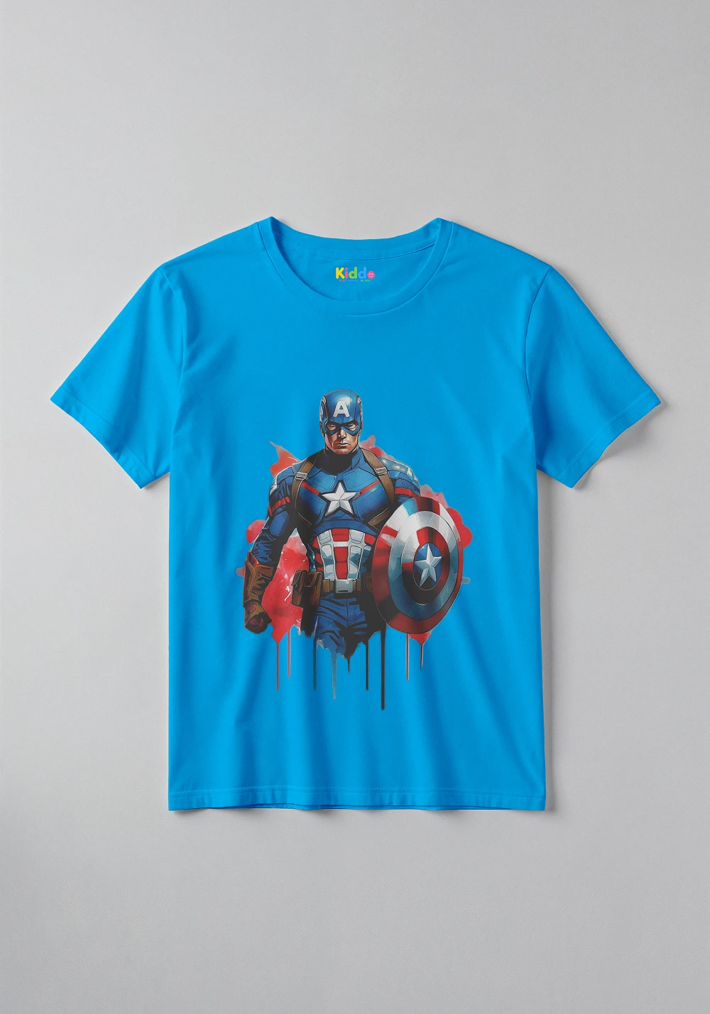 Captain America Shield Kids Graphic T-Shirt – Superhero Shield Design Tee for Boys & Girls - Image 2