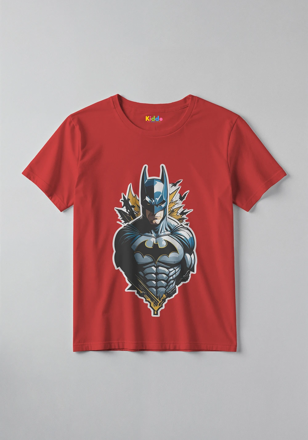 Batman Logo Classic Tee – Iconic Superhero T Shirt for Kids