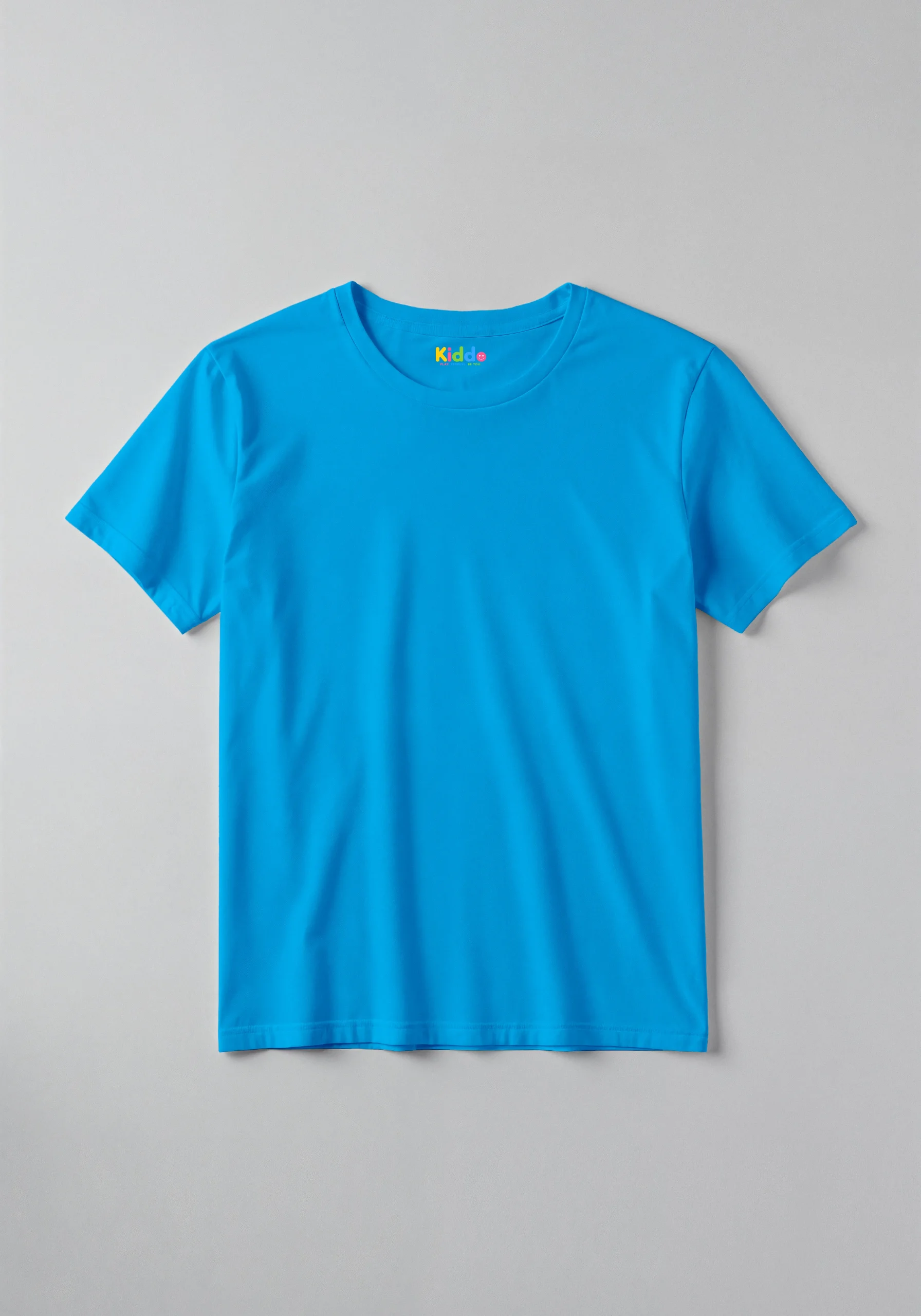 Plain Kids T-Shirt – Solid Blue