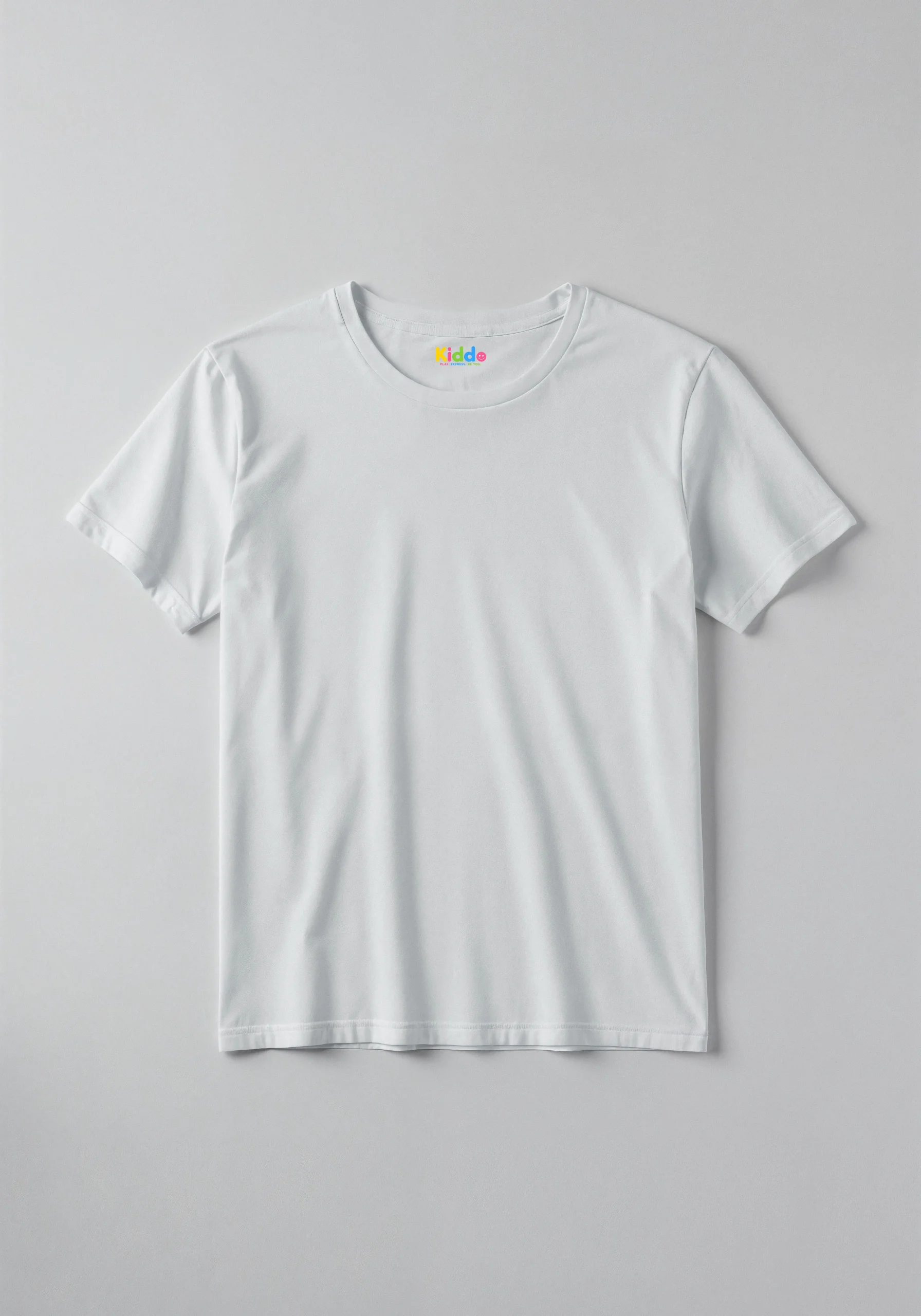 Plain Kids T-Shirt – Solid White