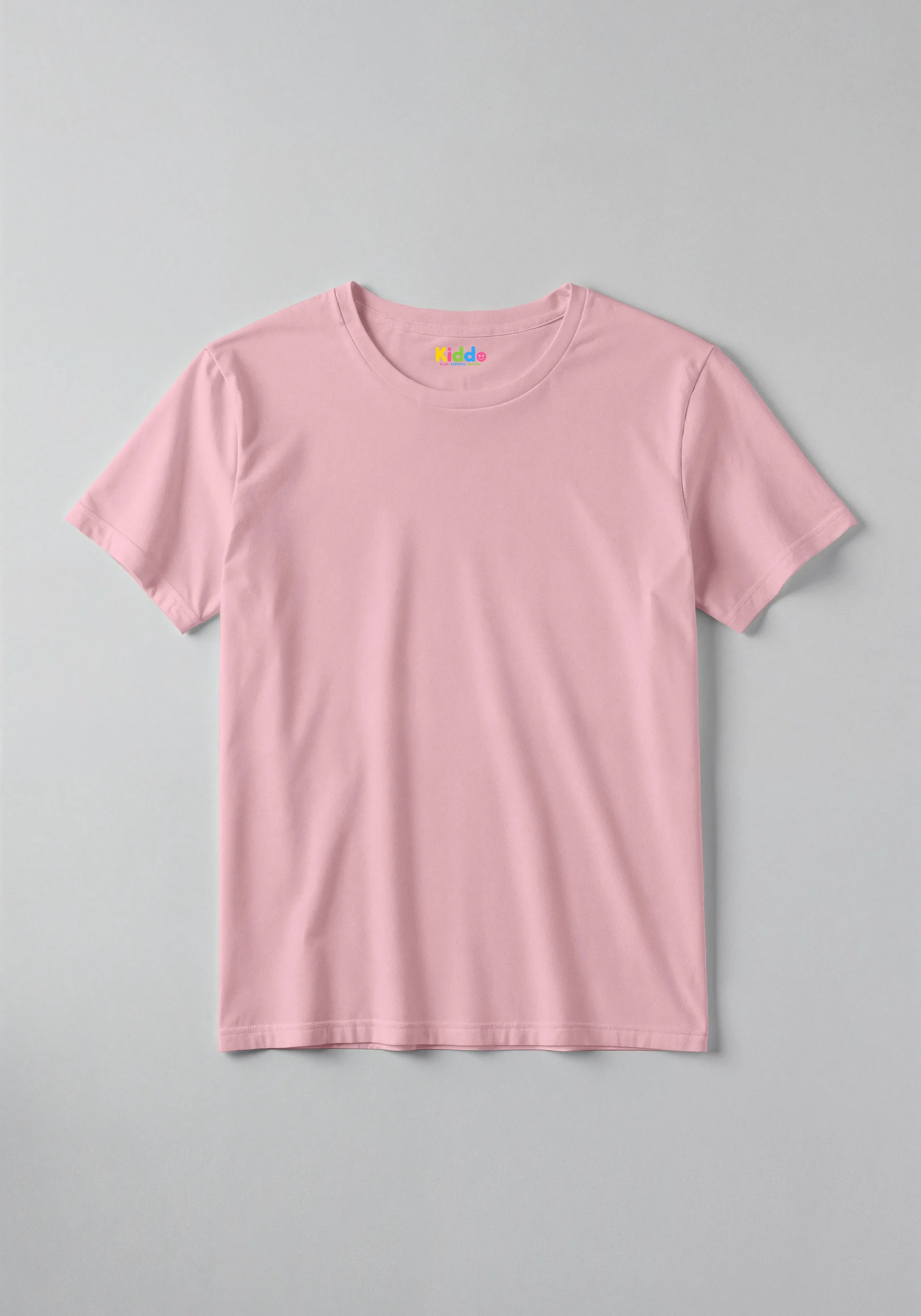 Plain Kids T-Shirt – Solid Pink