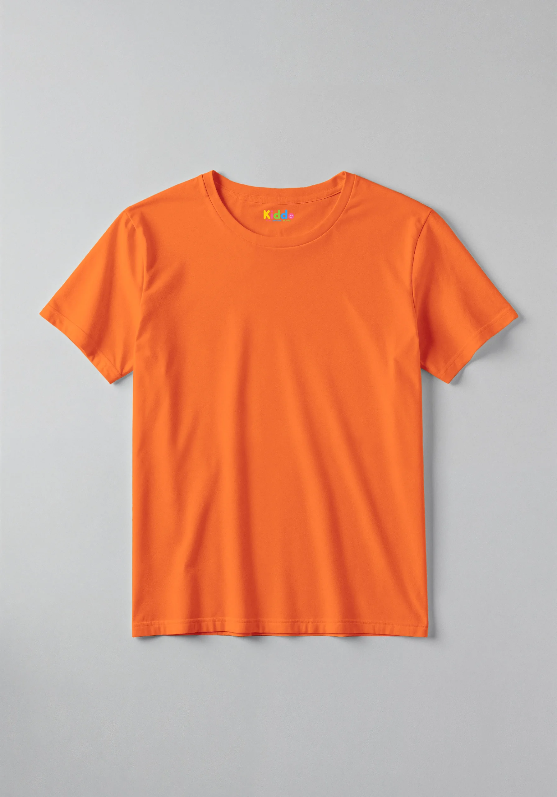 Plain Kids T-Shirt – Solid Orange