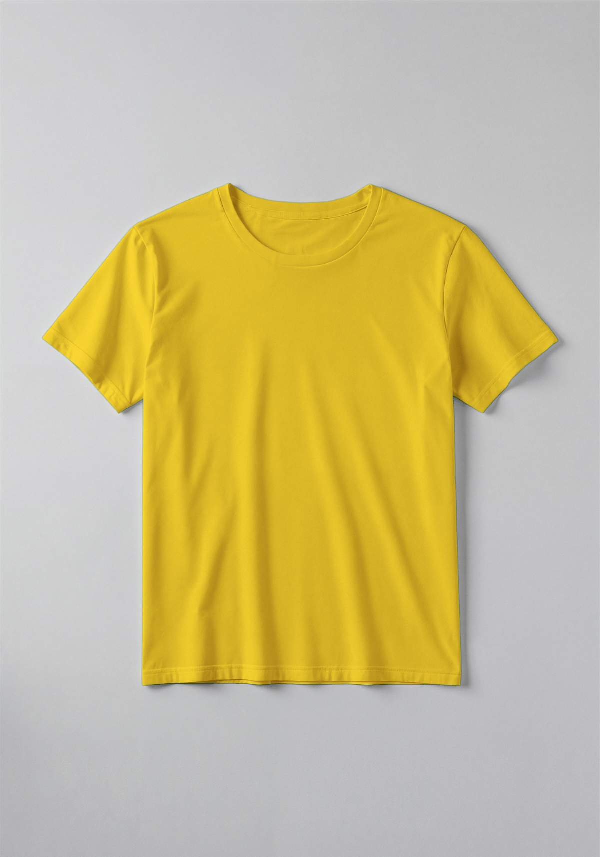 Kids Sunshine Yellow Solid Cotton T-Shirt – Soft & Comfortable Casual Tee