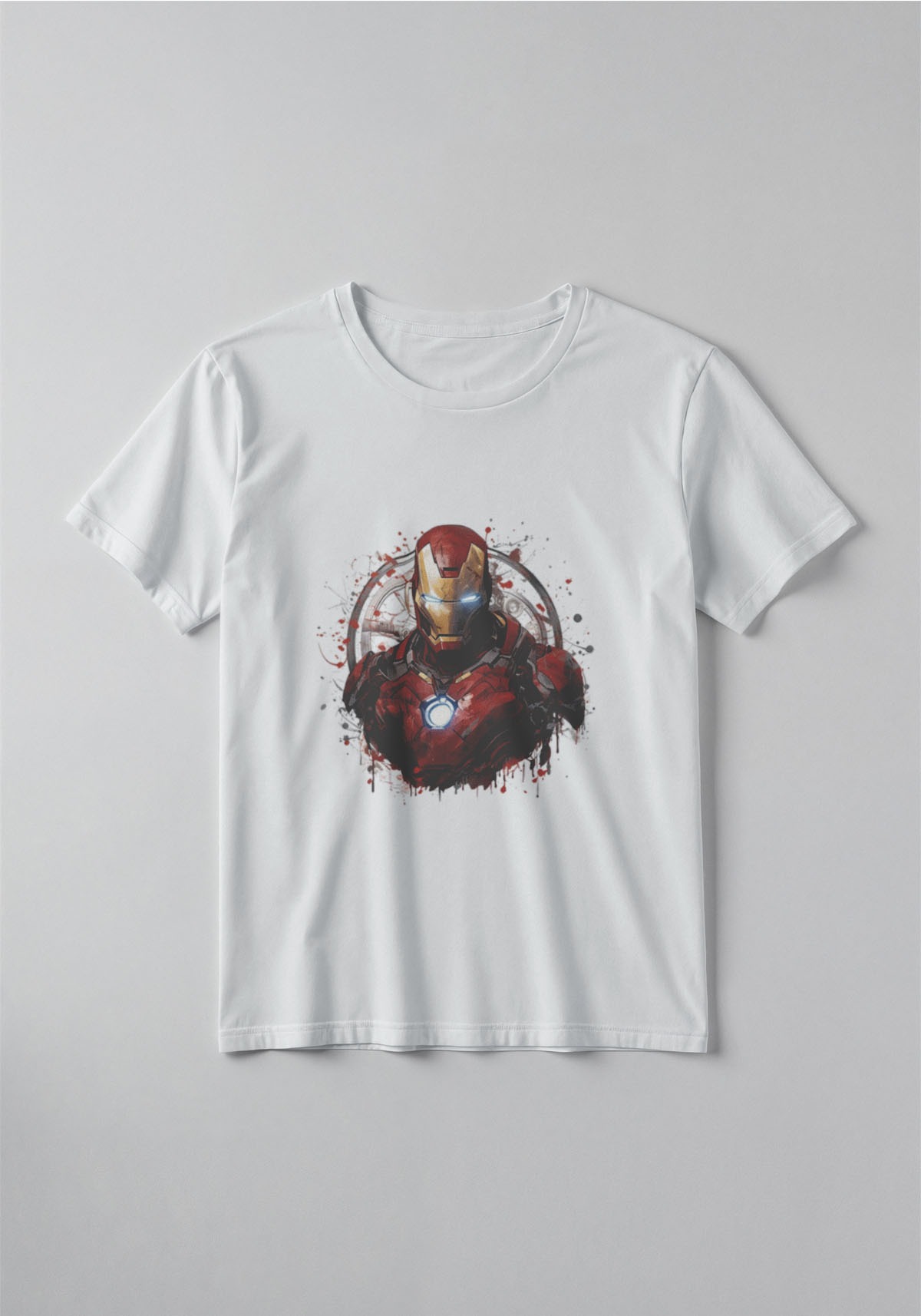 Kids Iron Hero Graphic T-Shirt – Green | Superhero Printed Cotton Tee for Boys & Girls
