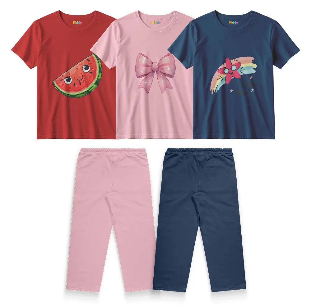 3 Shirts + 2 Trousers Bundle – Kids Ultimate Value Pack