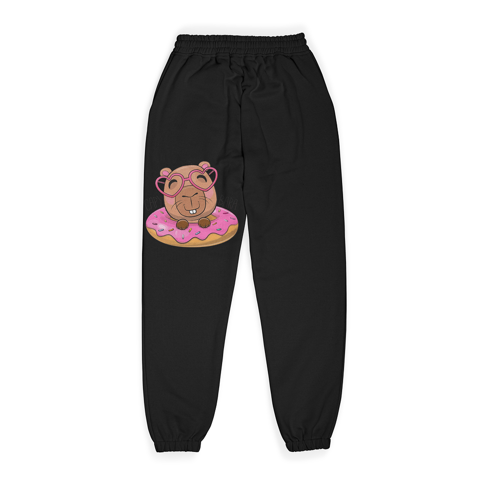 Girls Capybara Print Jogger Pants