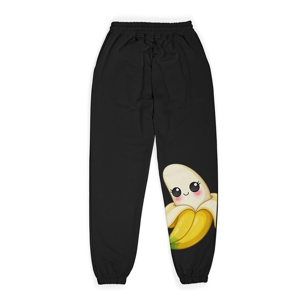 Banana Joggers for Kids – Fun Fruit Print Cotton Jogger Pants - Image 2