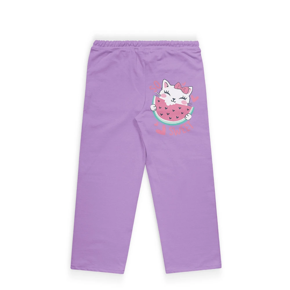 Cat Trousers for Kids – Cute Cat Graphic Cotton Trousers - Image 6