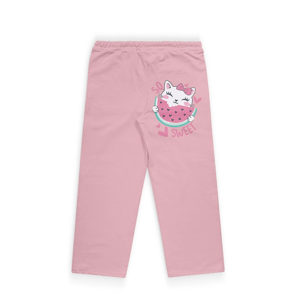Cat Trousers for Kids – Cute Cat Graphic Cotton Trousers