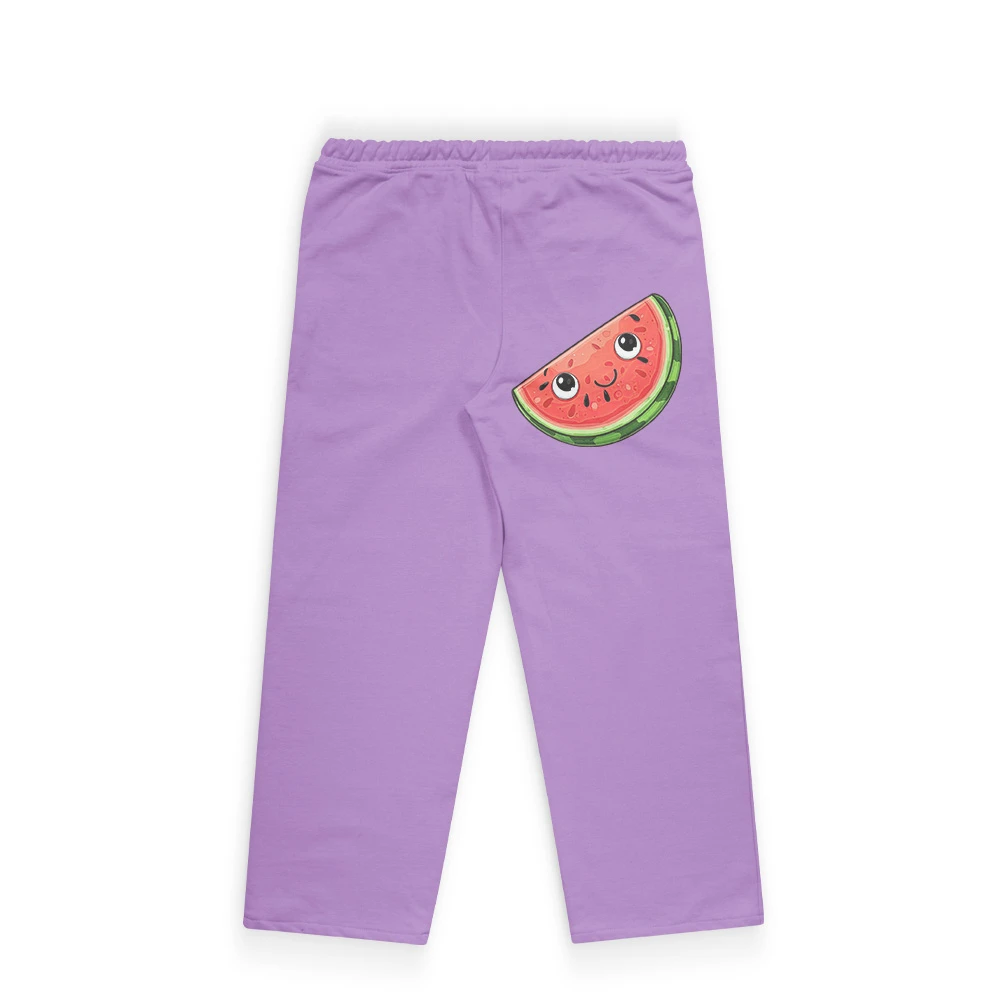 Melon Trousers for Kids – Fun Fruit Graphic Cotton Trousers - Image 5