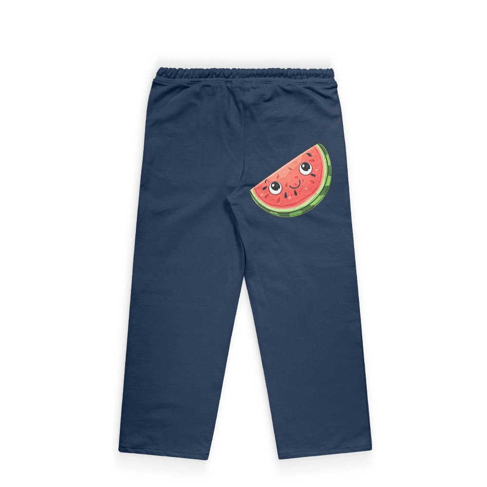 Melon Trousers for Kids – Fun Fruit Graphic Cotton Trousers - Image 4