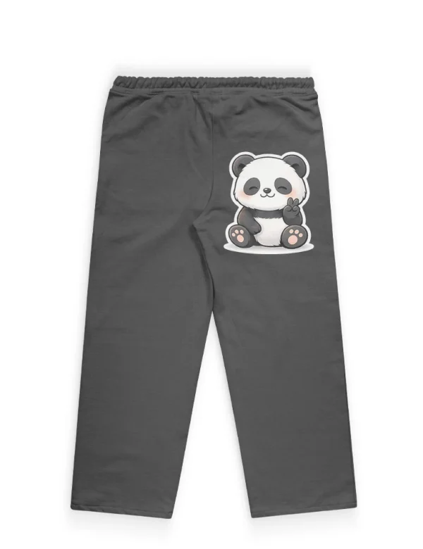 Panda Trousers for Kids – Cute Panda Graphic Cotton Trousers